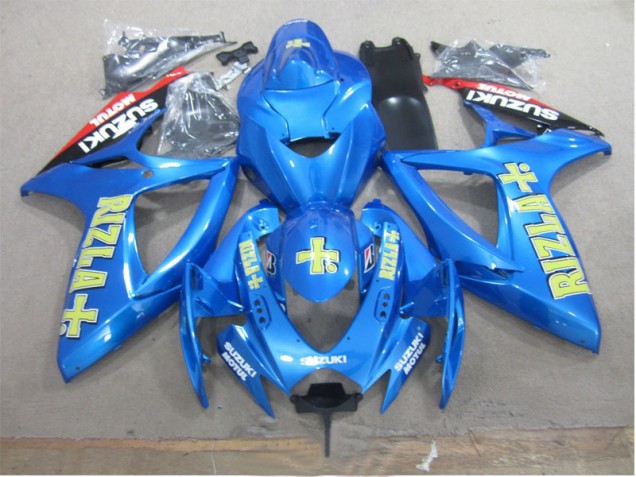 Carenado Moto GSXR 600 K6 2006-2007 - Azul Amarillo Rizla