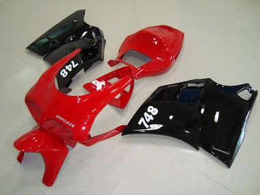 Carrocería Motocicletas Ducati 748 916 996 996S 1993-2005 - Rojo Negro