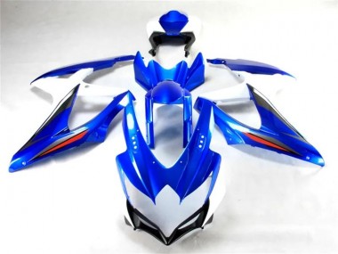 Moto Plástico GSXR 600 / 750 K8 2008-2010 - Azul Blanco